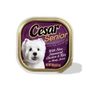  Cesar Chicken and Rice Senior Canned Dog Food Case: Pet 