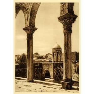  1925 Temple Mount Arcade Jerusalem Old City Column 