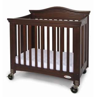 foundations 1231090 stowaway compact size folding crib with 2 found 