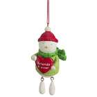 Midwest Friends 4 Ever Dangling Legs Snowman Christmas Ornament 