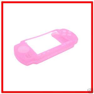 Silicone Skin Rubber Case Cover For SONY PSP 1000 PINK  