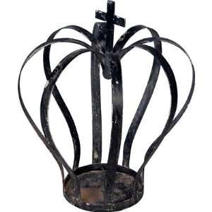 Metal Crown Candle Holder w/ Cross:  Home & Kitchen