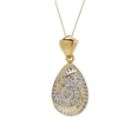 4cttw Diamond Pendant 18k Gold over Sterling Silver