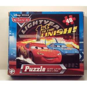    Disney Pixar Cars 1st to Finish 48 Piece Puzzle Toys & Games