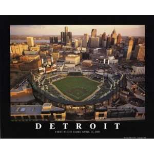  Detroit   Comerica Park Tigers   Poster by Mike Smith 