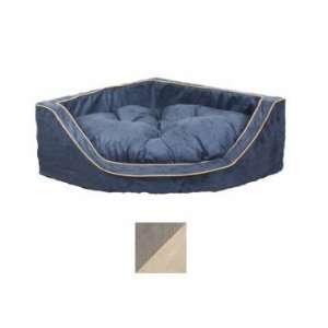   Luxury Corner Pet Bed, Small, Toro Cocoa/Buckskin
