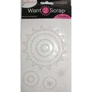   Sprockets by Donna Salazar White Pearls Arts, Crafts & Sewing
