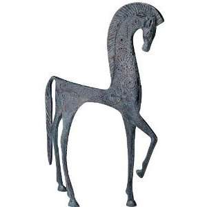  Xoticbrands 10.5 Hellenistic Classic Greek Ironwork Horse 