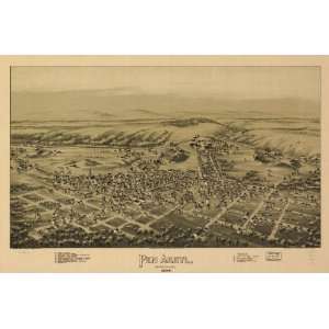  Historic Panoramic Map Pen Argyl, Pennsylvania 1894. Drawn 