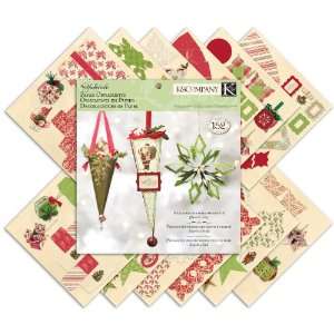  K&Company Yuletide Paper Ornaments Pad Arts, Crafts 