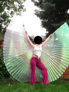 Angel White Rainbow Belly Dance ISIS Wings #E1  