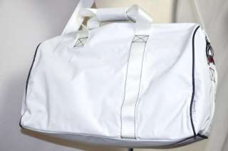 Armani Jeans White Sport Duffle Gym Bag  