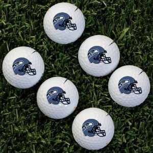 NFL Wilson Seattle Seahawks 6 Pack Team Helmet Golf Balls  