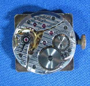 Vintage Hamilton 17 Jewel 747 14k GF Mens Wrist Watch G  