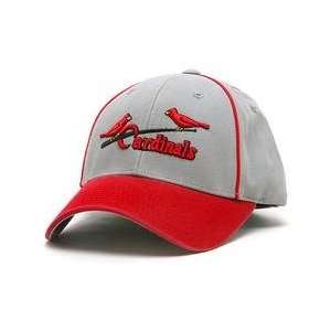  St. Louis Cardinals Retro Logo Pastime Cap   Grey/Scarlet 