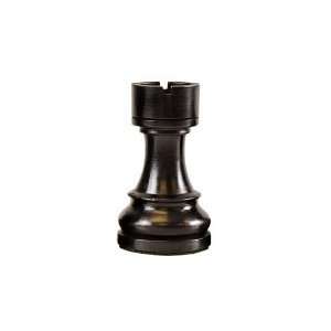   Wood Replacement Chess Piece   Black Rook 1 3/8 #REP501 Toys & Games