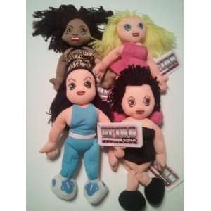   Complete Collection of Four Bean Bag Plush Dolls 1998: Toys & Games