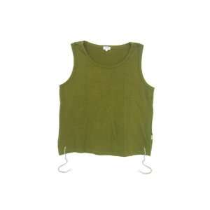  Large Olive Green T Shirt Tzitzit Vest with Strings 