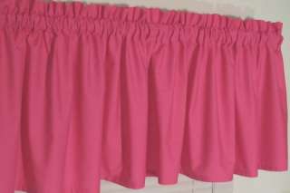 Fuschia Hot Pink Valance Curtain Topper Your Zone 64w  