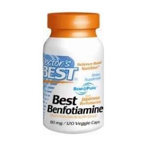  Best Benfotiamine (80 mg) 120 Veggie Caps   Doctors Best 