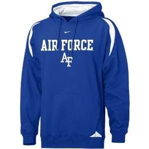 Nike Air Force Falcons Royal Blue Pass Rush Hoody Sweatshirt:  