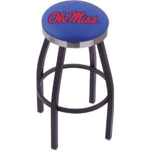 University of Mississippi Steel Stool with Flat Ring Logo 