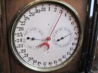   EN Welch Arditi with Gale Perpetual Calendar Mantel Clock 1880s  