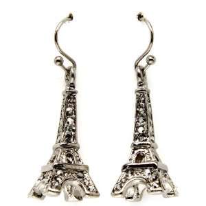  Paris Eiffel Tower Crystal Studded Fashion Earrings 