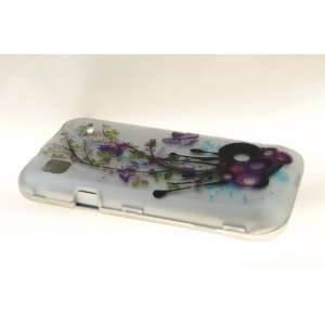   Galaxy S T959 Hard Case Cover for WH/PR Flower 