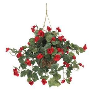  Begonia Hanging Basket Silk Plant: Home & Kitchen