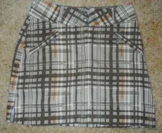   Karan Golf Modern Stylish Plaid Skirt w/ Shorts Skort 4 Small  