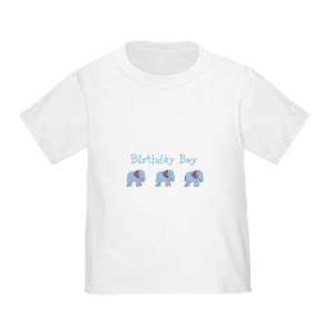   : Blue and Brown Elephants Birthday Boy Toddler Shirt   Size 4T: Baby