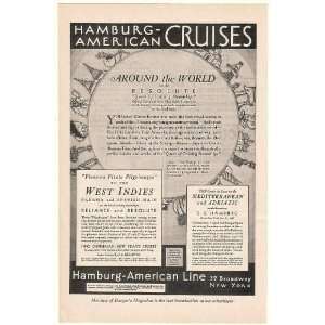   American Line Around the World Cruise Print Ad (50402): Home & Kitchen