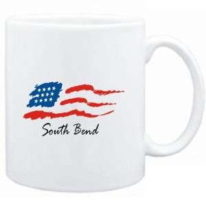  Mug White  South Bend   US Flag  Usa Cities
