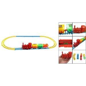   Battery Operated Plastic Train Track Toy for Children: Toys & Games