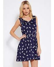 Navy (Blue) People Tree Blue Dragonfly Dress  248402741  New Look