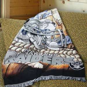   NFL Oakland Raiders Acrylic Tapestry Throw Blanket: Sports & Outdoors