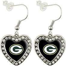 Touch by Alyssa Milano Green Bay Packers Sterling Silver Crystal Heart 