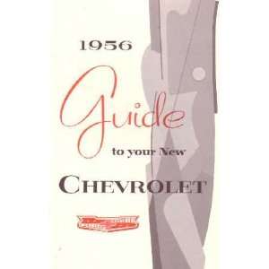 1956 CHEVROLET Full Line Owners Manual User Guide