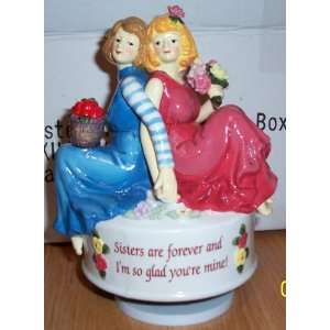  Sisters Porcelain Music Box: Home & Kitchen