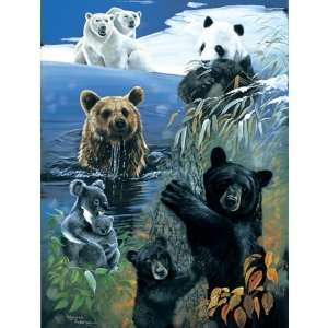  Bears of the World Jigsaw Puzzle 500 Piece: Toys & Games