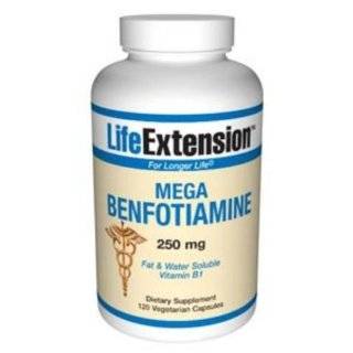  Life Extension Mega Benfotiamine 250 mg Caps, 120 ct (Pack 