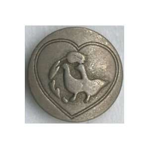  Button Pewter Round withHeart
