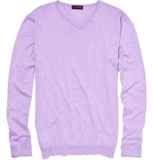   Knitwear > V necks > Marshall Fine Gauge V Neck Cotton Sweater