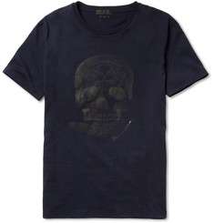 sunspel crew neck cotton t shirt $ 87 alexander mcqueen skull print 