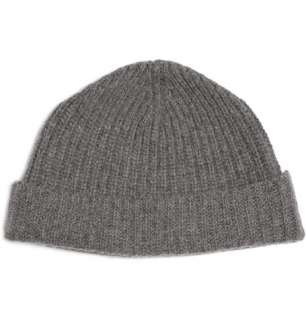    Accessories  Hats  Beanie  Ribbed Wool Blend Beanie Hat