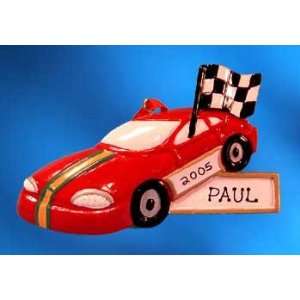   Personalized Race Car Ornament by Ornaments with Love