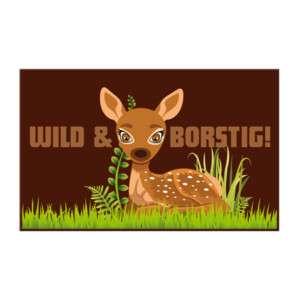 Fußmatte Bambi wild & borstig Blümchen & Ko Alpstyle  