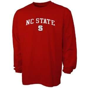 adidas North Carolina State Wolfpack Red In Play Long Sleeve T shirt 