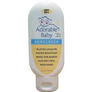 Adorable Baby SPF 30+ Sunscreen Non Nano Zinc Oxide UVA / UVB 4.3 oz.